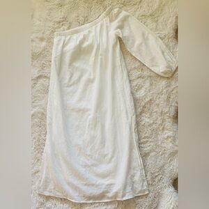 NWT Reverse Clothing White Linen Single Sleeve Dress Size XS